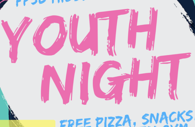 Sign for youth night